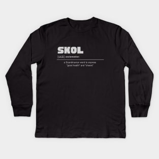 SKOL Vikings Kids Long Sleeve T-Shirt